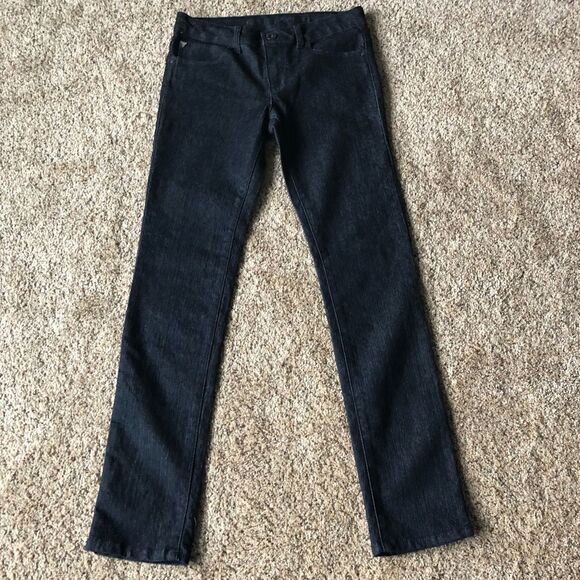 Guess Dark Wash Sarah Low Rise Bling Pockets Skinny Jeans Size 14 Girls - Picture 6 of 10